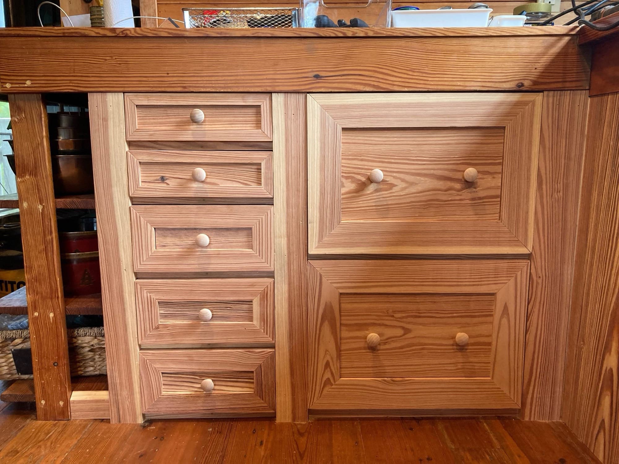 Kitchen Cabinetry, Custom Carpentry project in the NC High Country