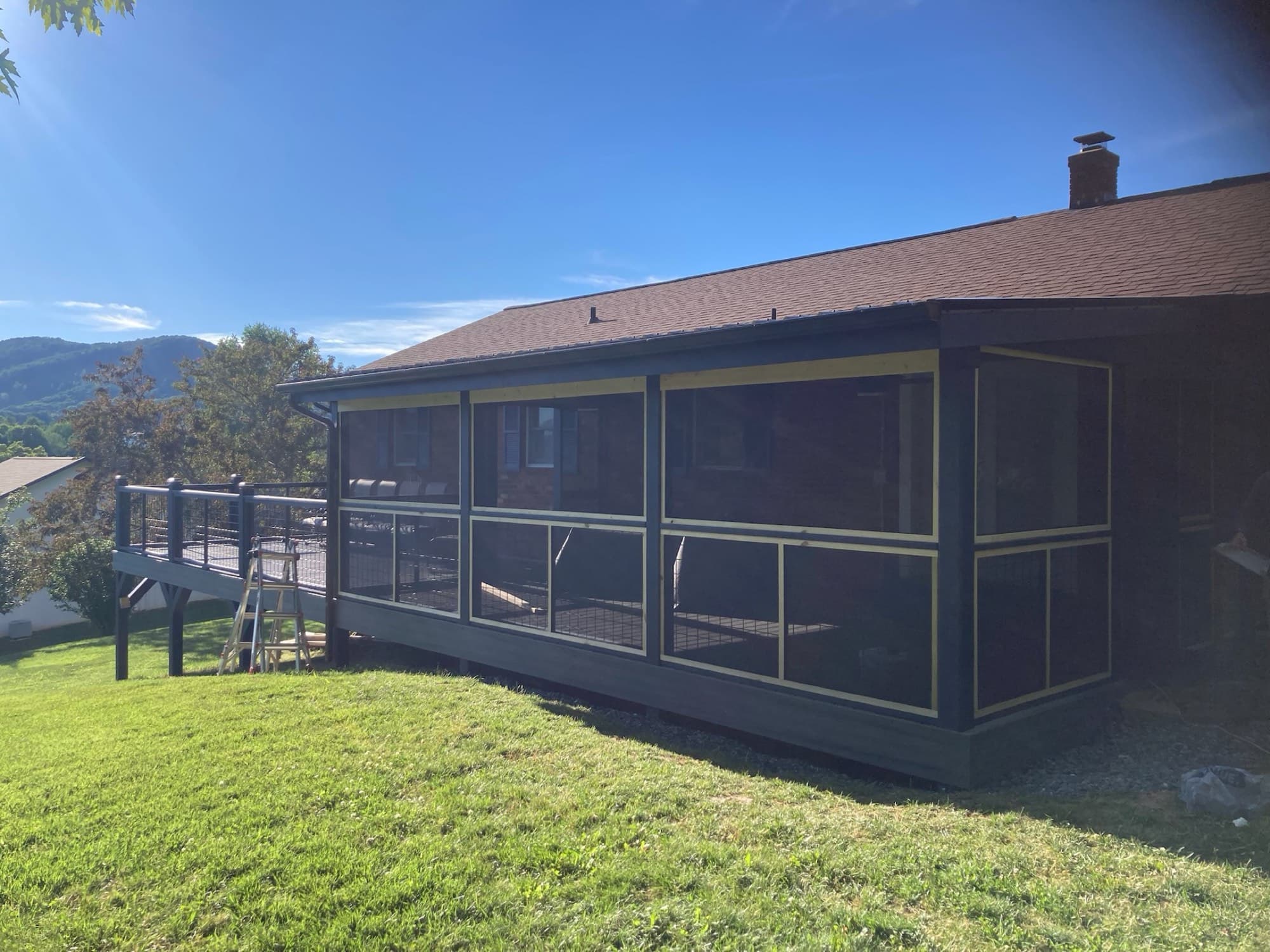 Brick House Deck Addition, Decks, Carports & Roofs project in the NC High Country